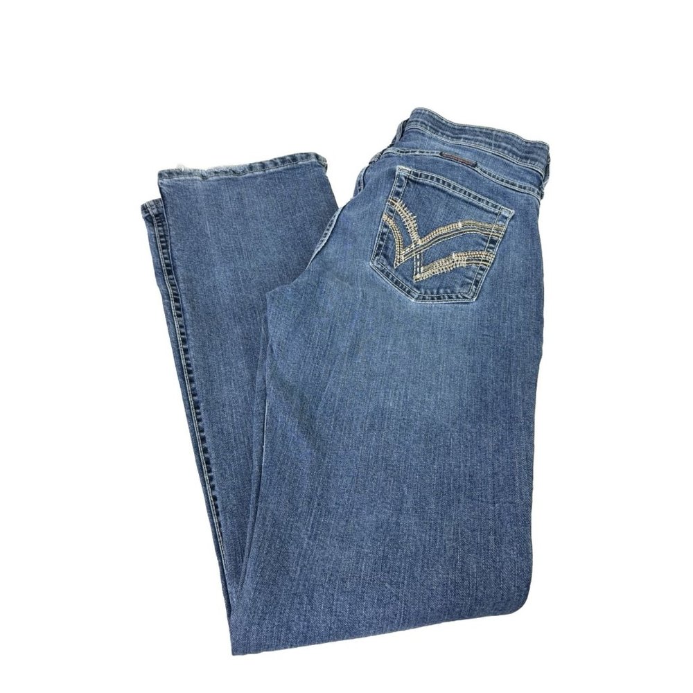 Wrangler Q-Baby Ultimate Riding Jean Women 9/10 X 34 (Actual 31x32.5) Tall GUC